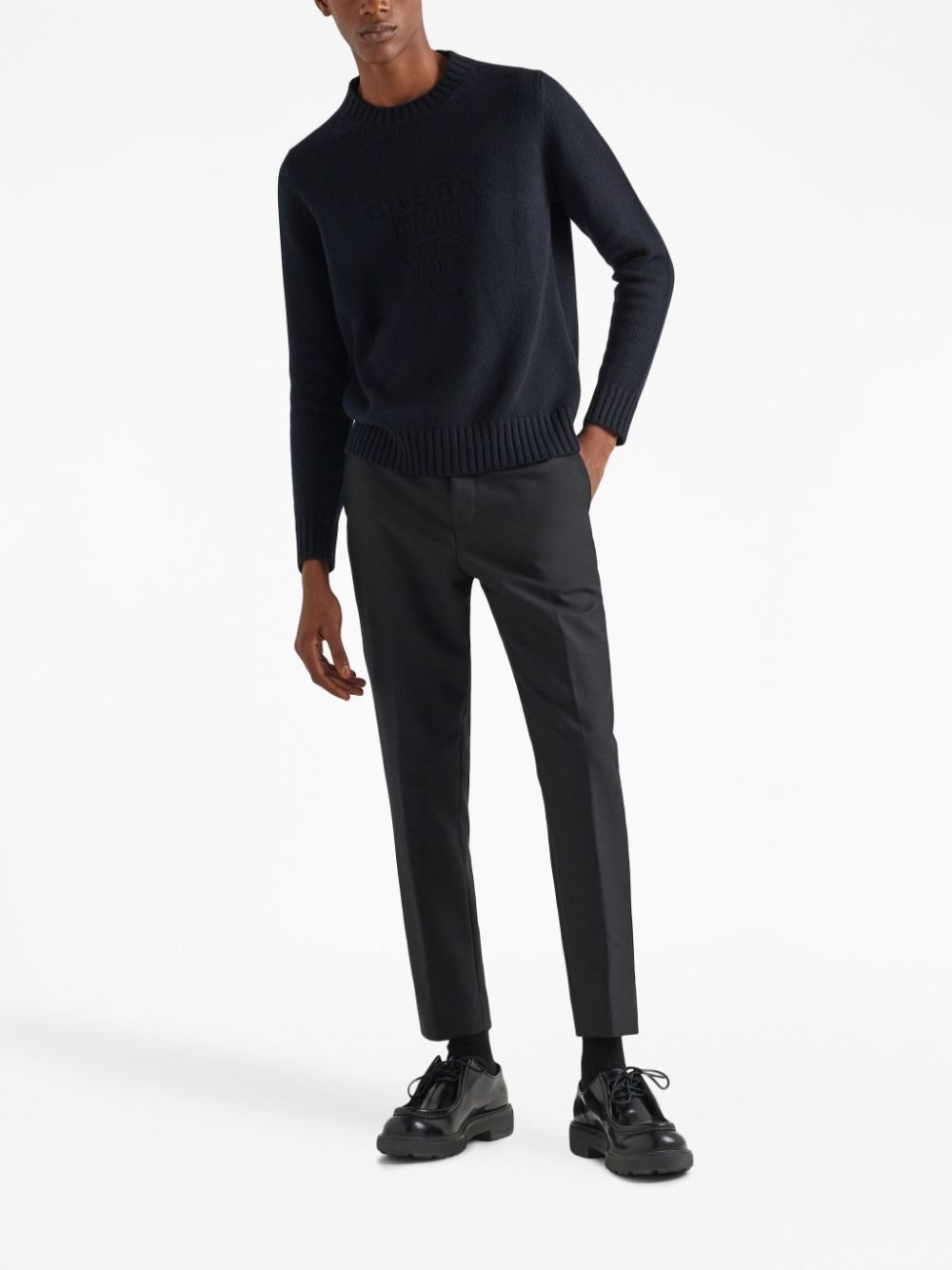 logo-embroidered jumper - 2