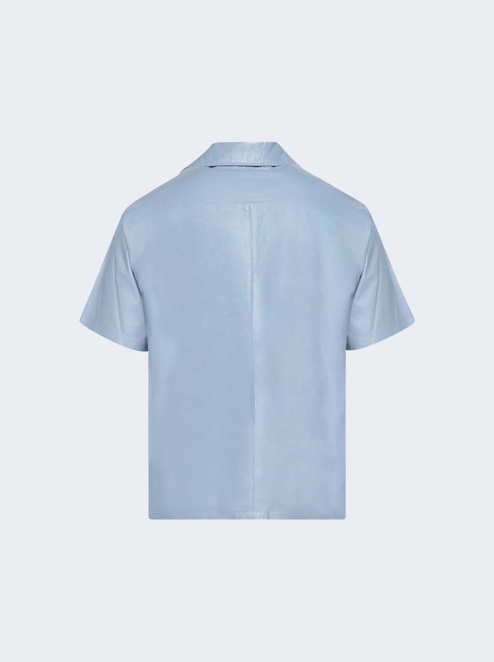 Leather Camp Shirt Ashley Blue - 5