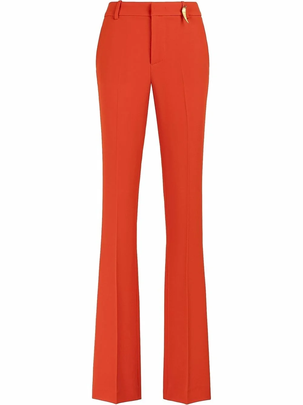 Tiger Tooth-detailed flared trousers - 1
