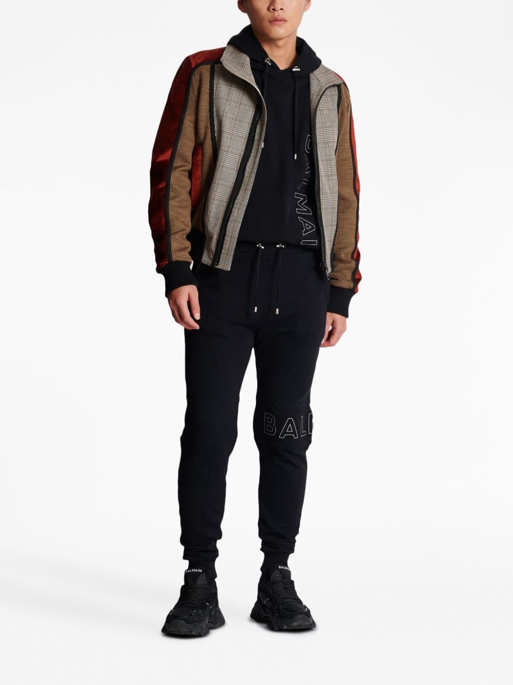 reflective-detail drawstring track pants - 2