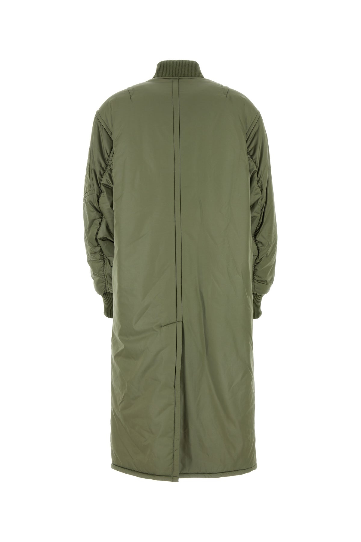 Olive green nylon Abbie padded jacket - 2