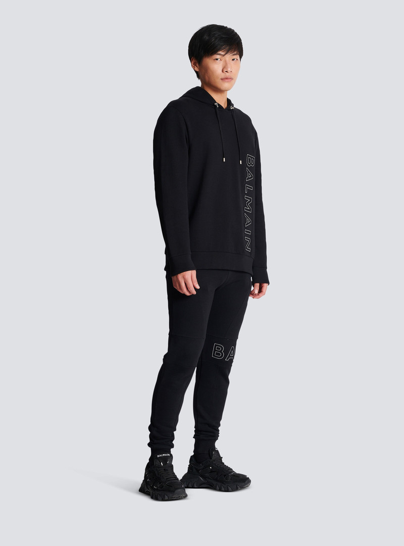 Embossed Balmain hooded sweatshirt 3