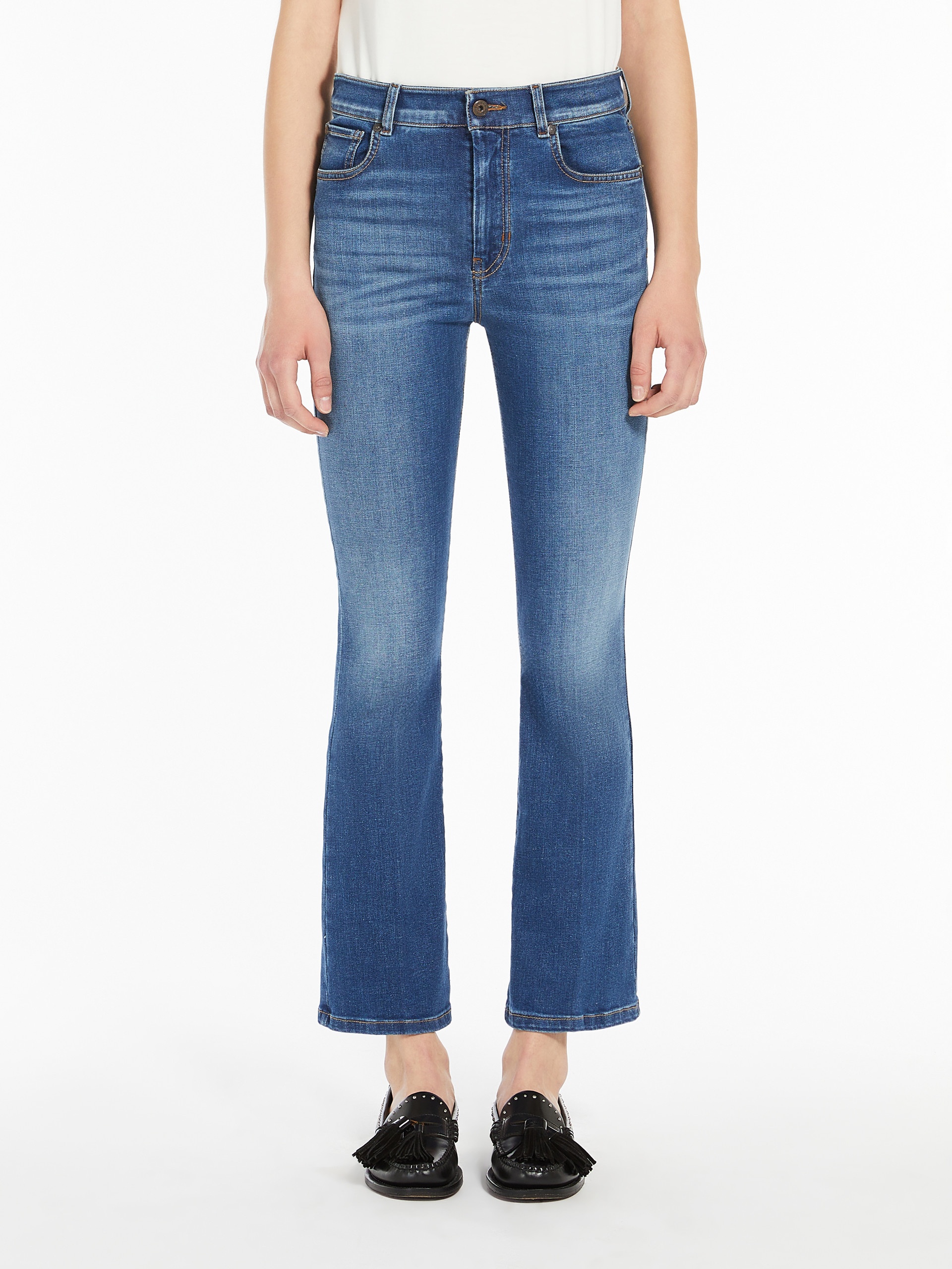 RAPALLO Stretch denim cropped jeans - 3