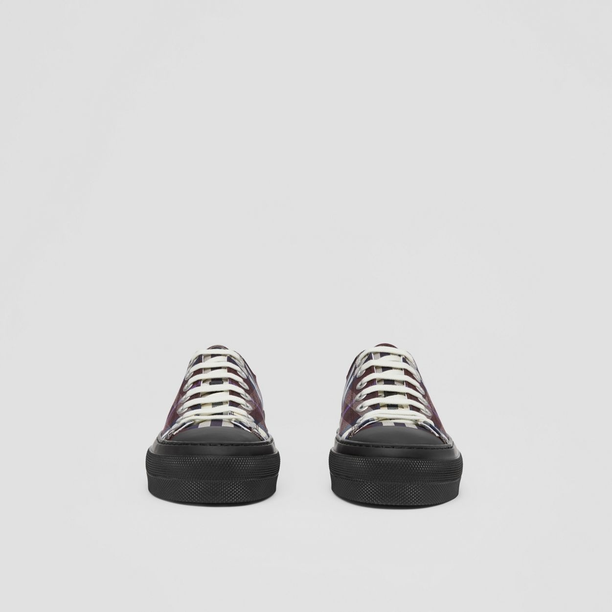 Check Cotton Sneakers - 4