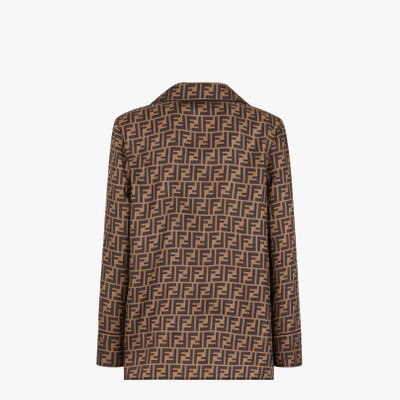 FENDI Brown twill shirt outlook