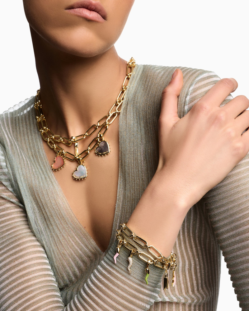 EMPORIO ARMANI GOLD-TONE CHARM 4