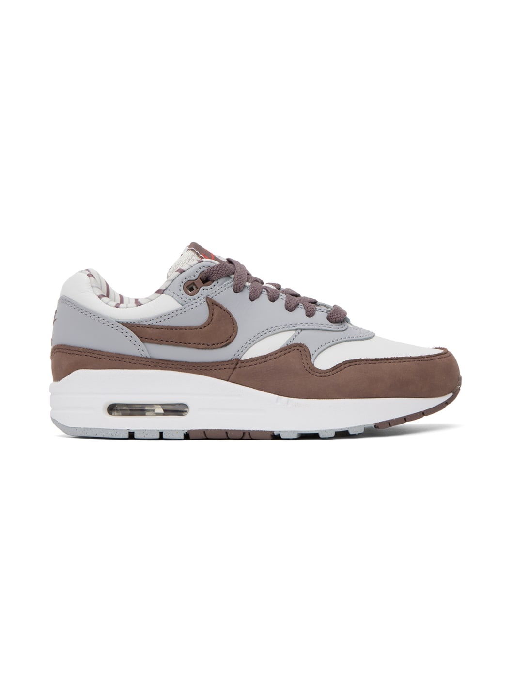 White & Brown Air Max 1 Shima Shima Sneakers - 1