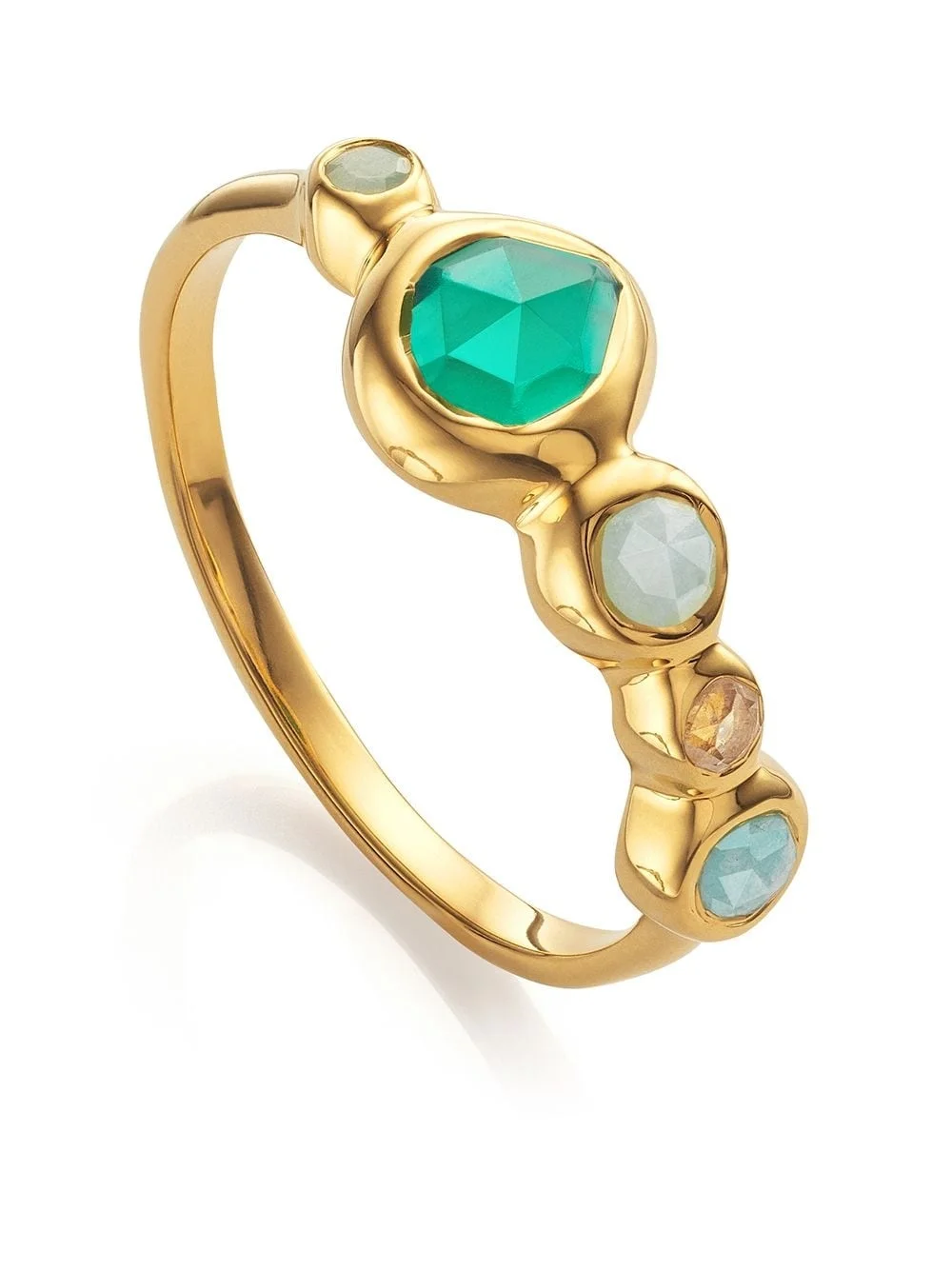 Siren tonal half eternity ring - 1