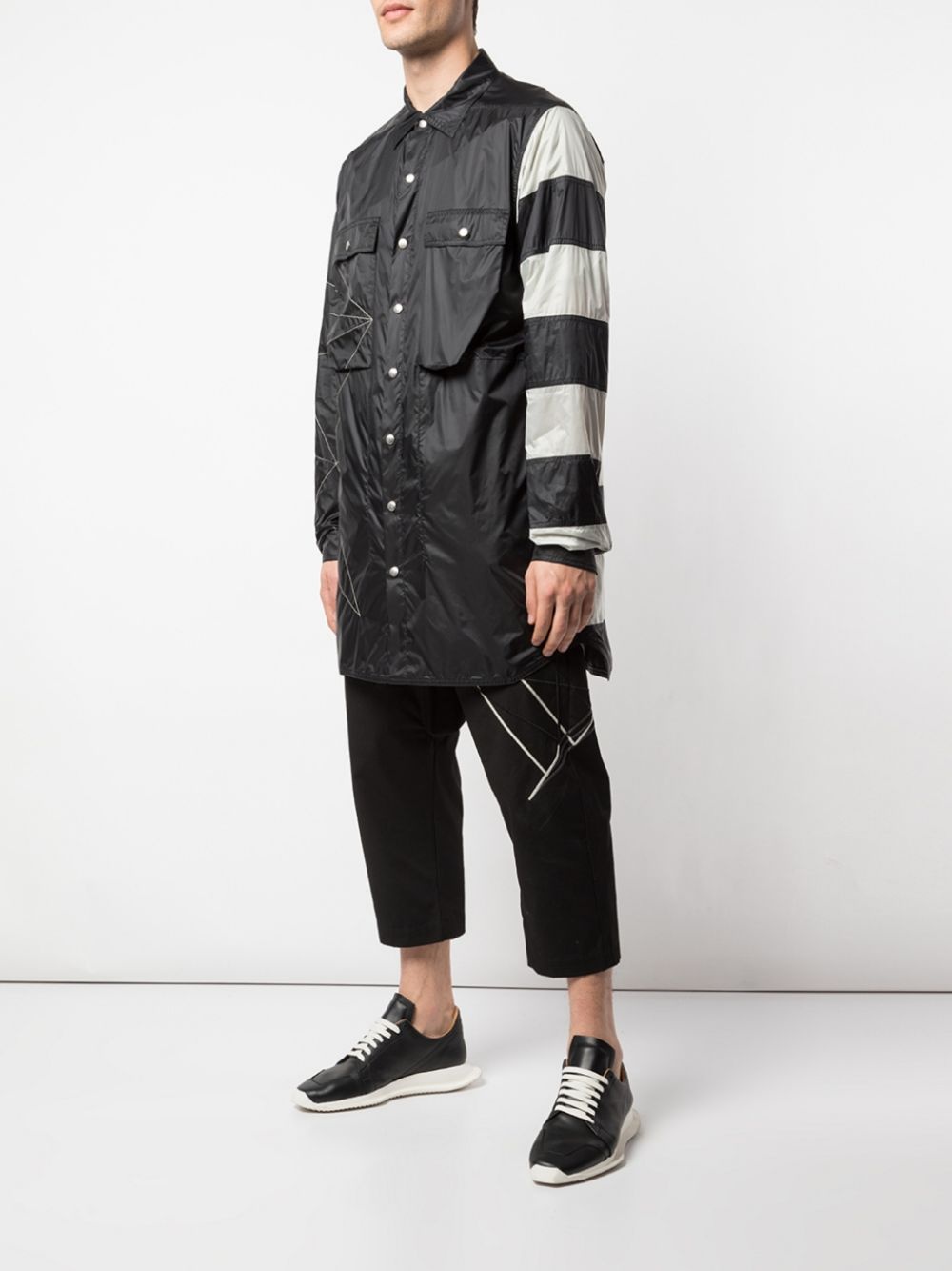 humbug striped shirt jacket - 3