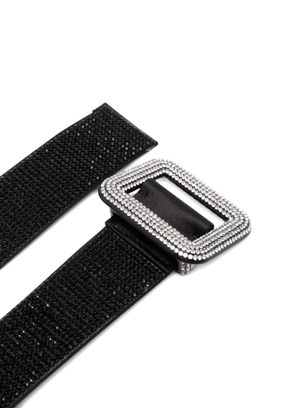 crystal-embellished buckle belt - 2