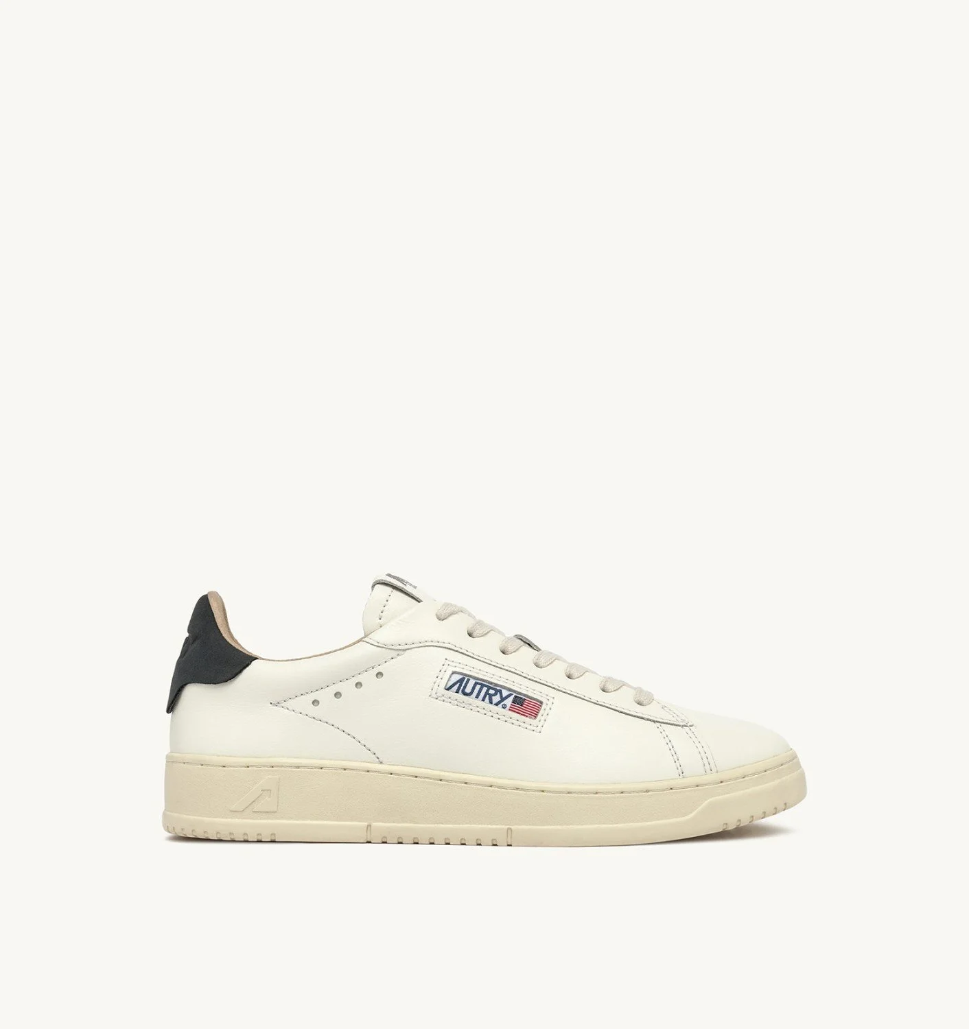 DALLAS LOW SNEAKERS IN WHITE AND SPACE LEATHER - 1