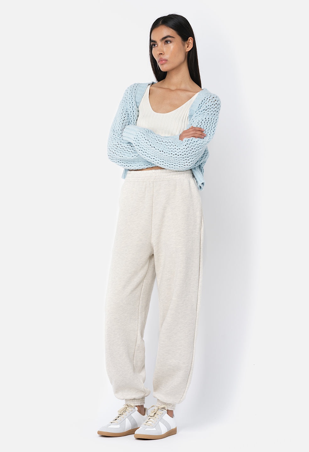 FOAM BOUCLE CROPPED CARDIGAN - 3