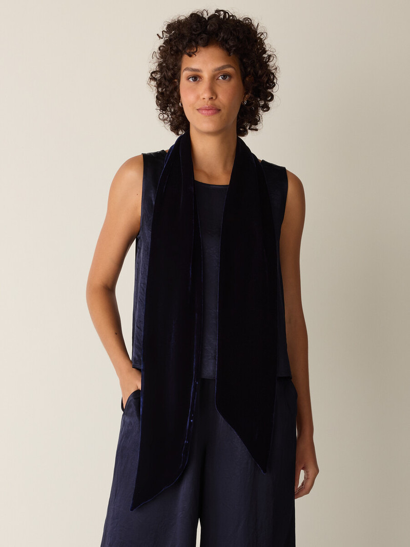 Velvet Double Tie Scarf 3