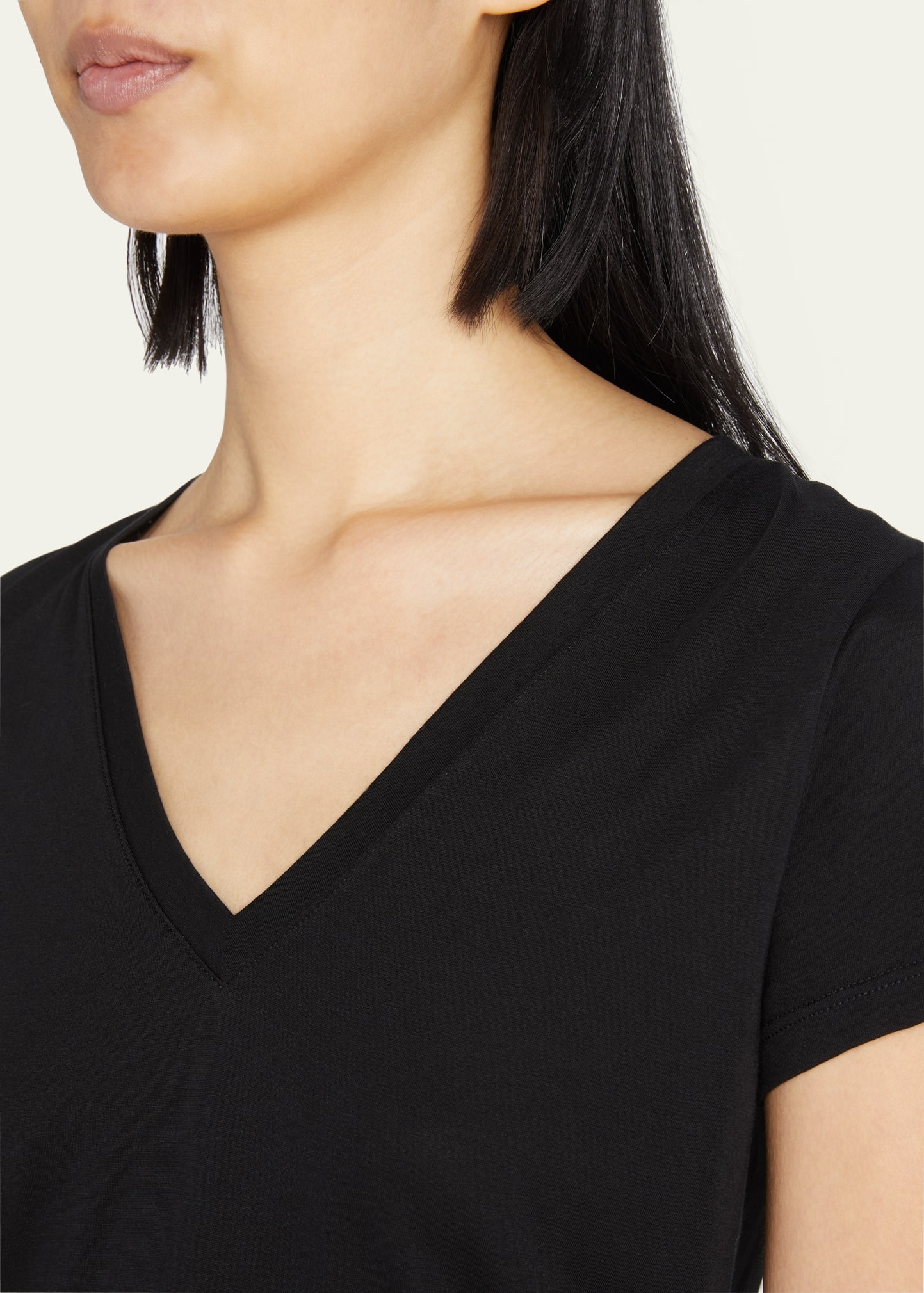 Essential Pima Cotton V-Neck Tee - 5