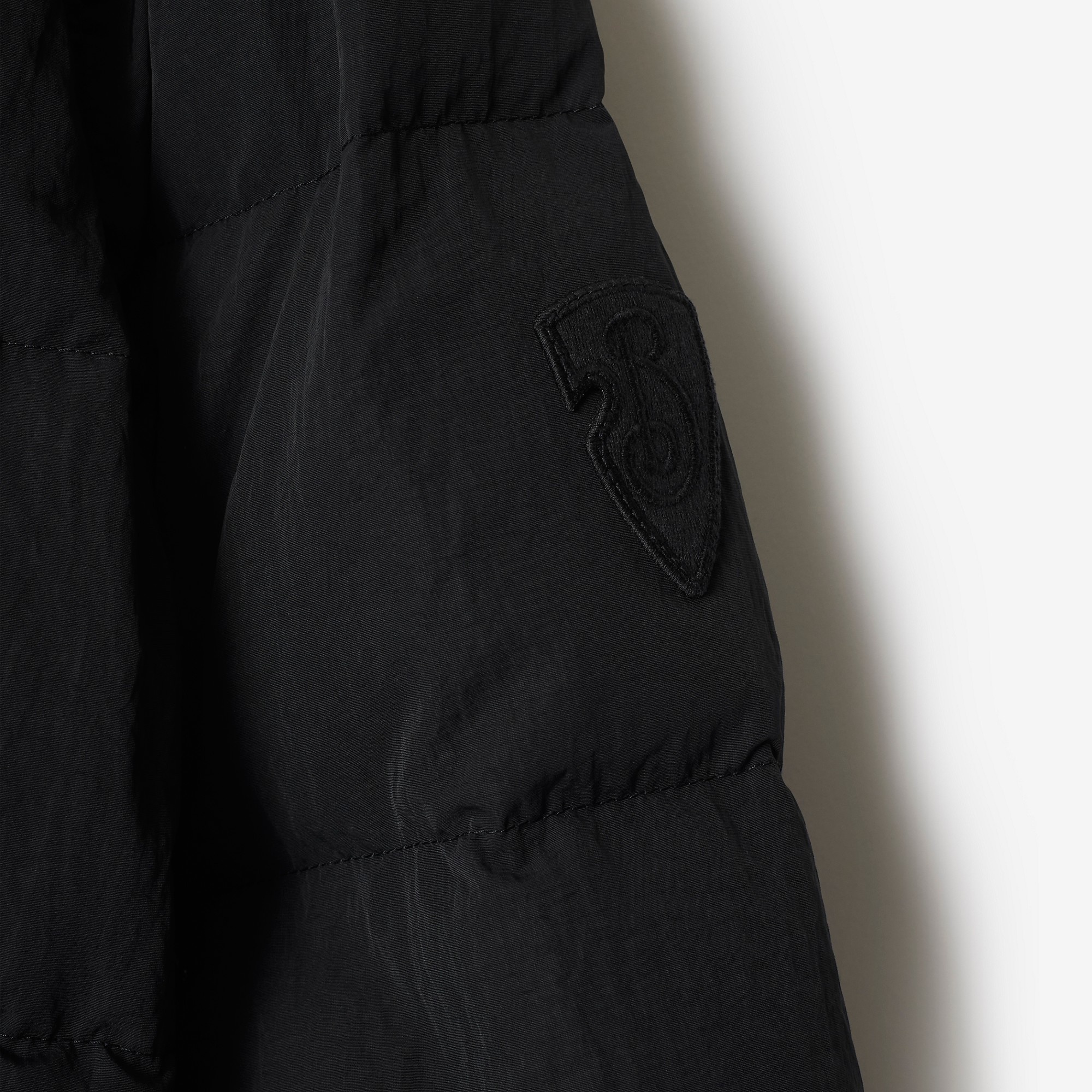 Long Nylon Puffer Coat - 5