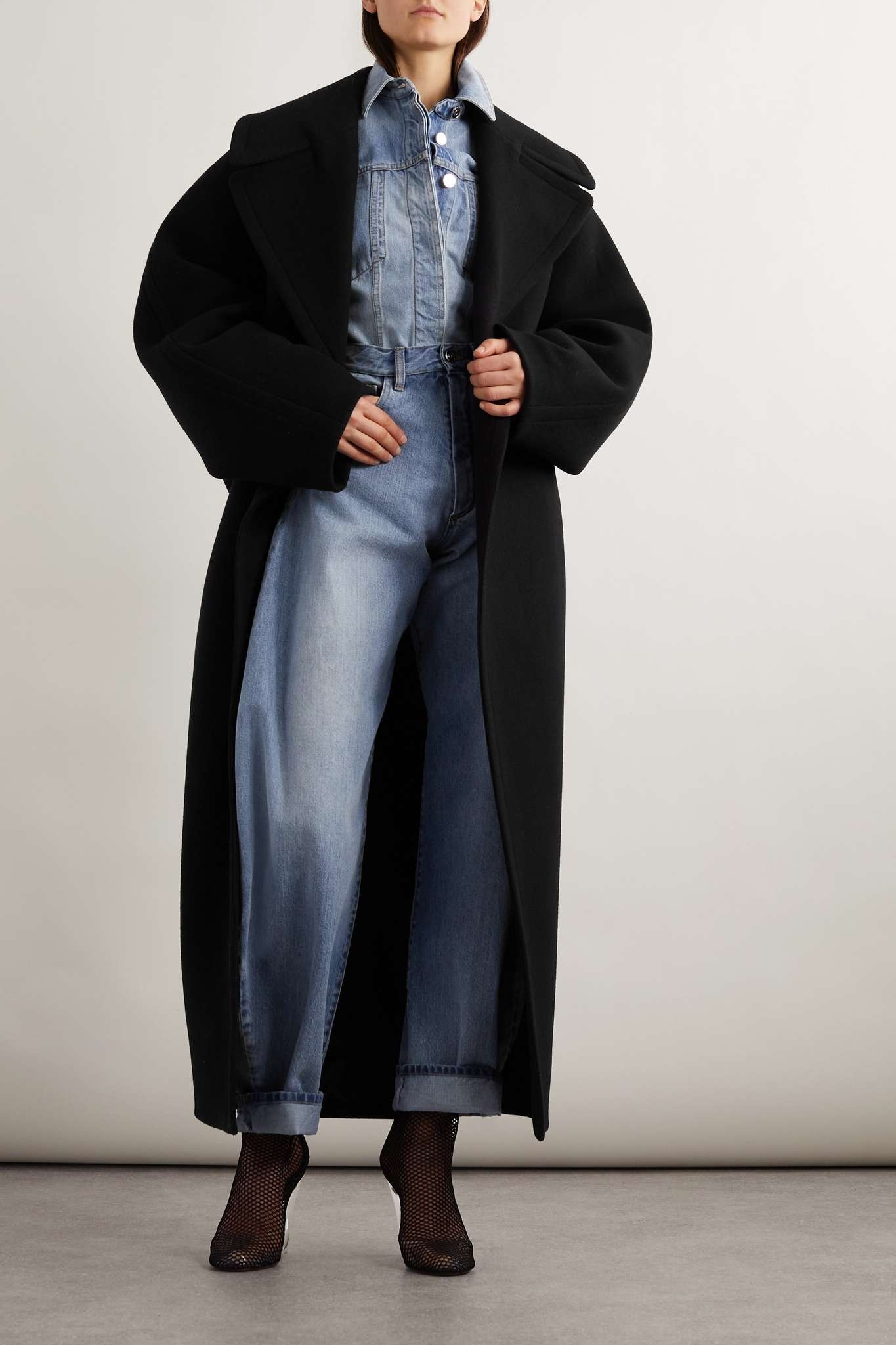 Alaïa MAXI WOOL COAT | REVERSIBLE