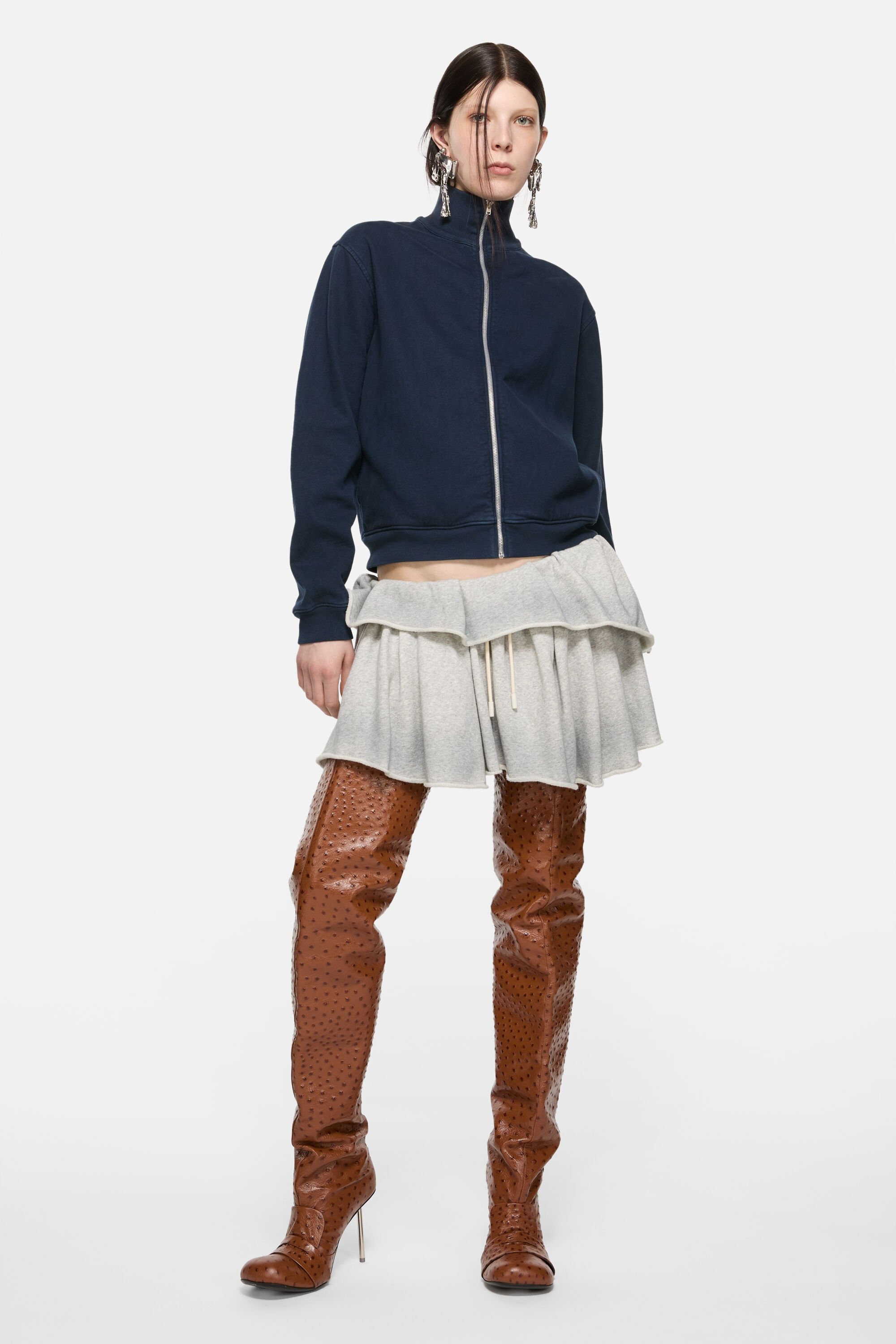 Zip-up sweatshirt - Deep blue - 3