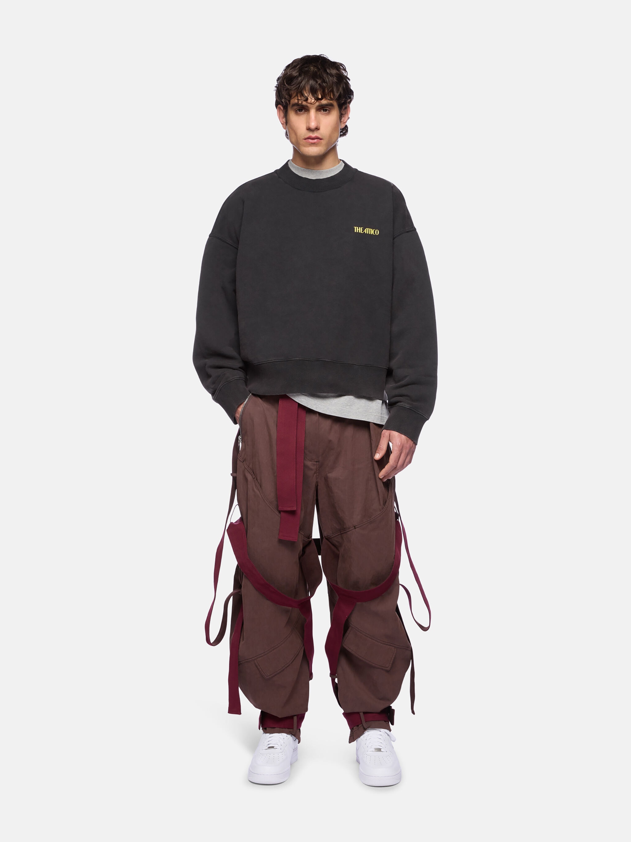 THE ATTICO X HIGHSNOBIETY FADED BLACK SWEATSHIRT - 2