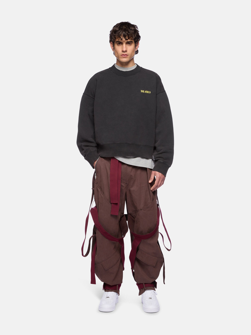 THE ATTICO THE ATTICO X HIGHSNOBIETY FADED BLACK SWEATSHIRT outlook