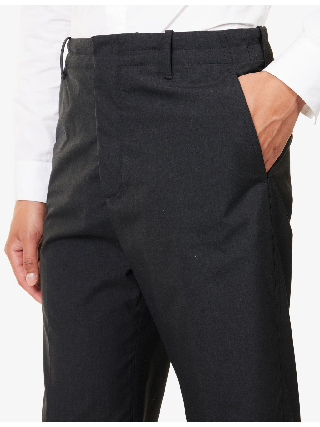 Relaxed-Fit Wide-Leg Wool Trousers - 5