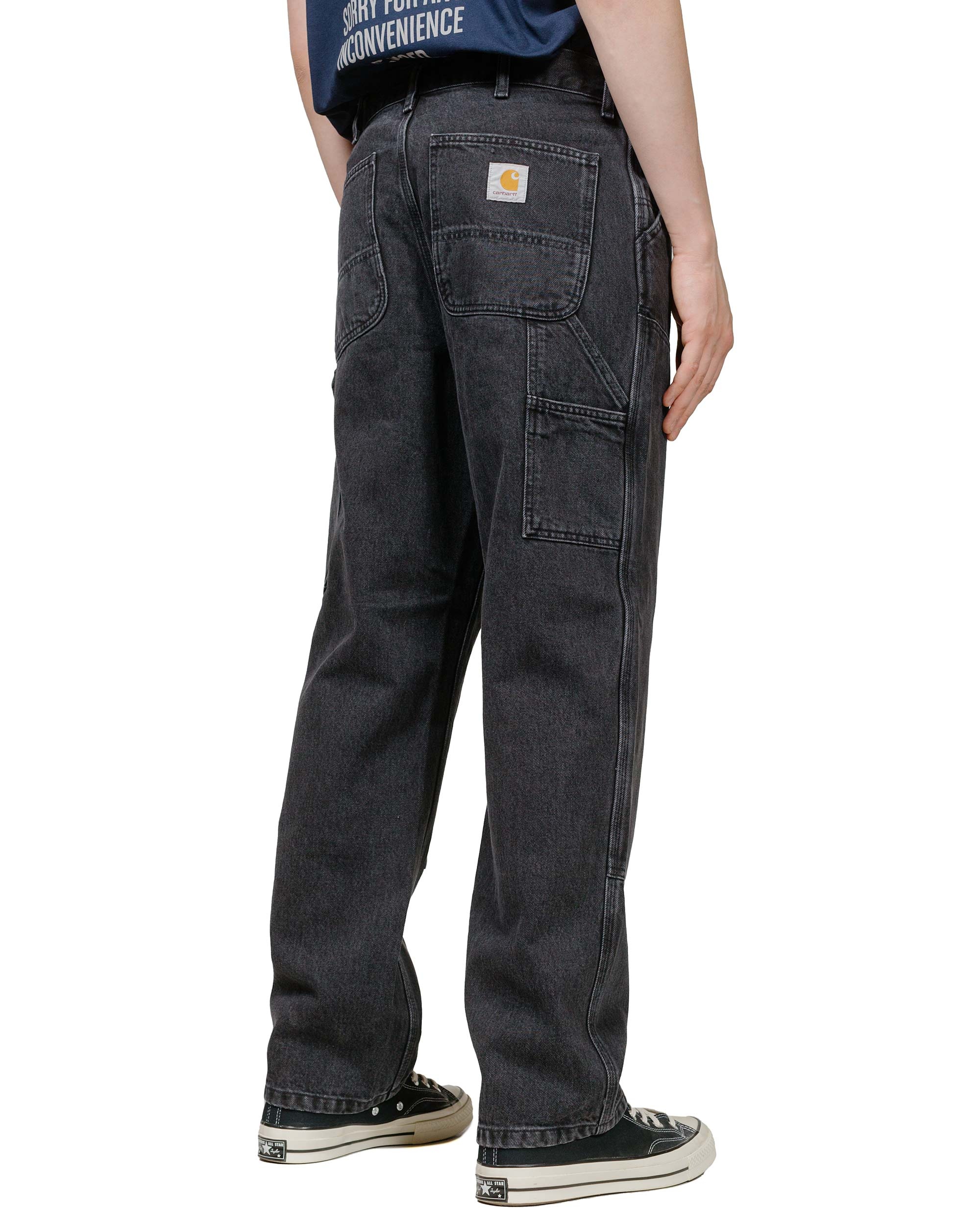 Carhartt W.I.P. Double Knee Pant Denim Black Stone Washed - 3