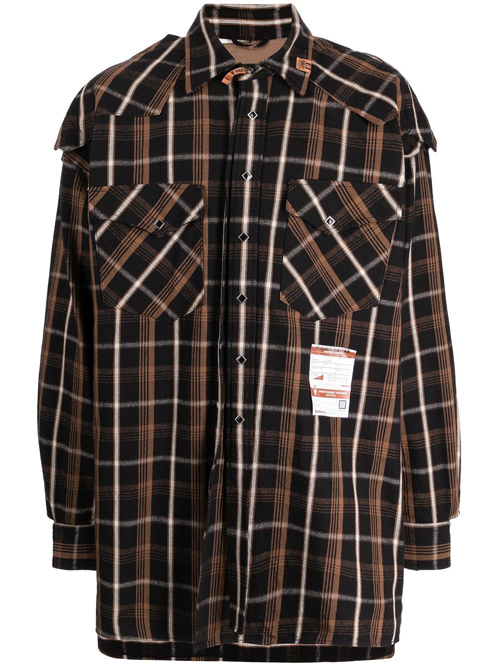 checked cotton shirt - 1