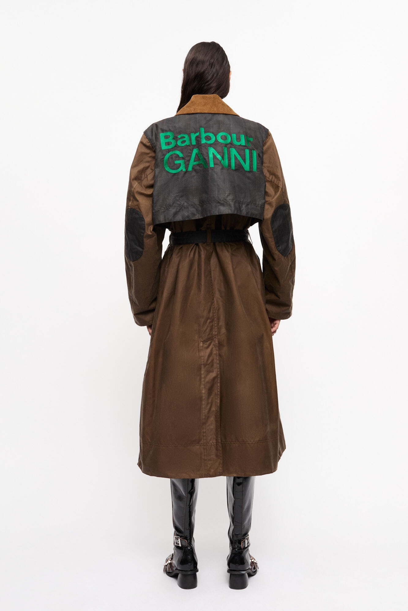 GANNI X BARBOUR WAXED TRENCH COAT - 3