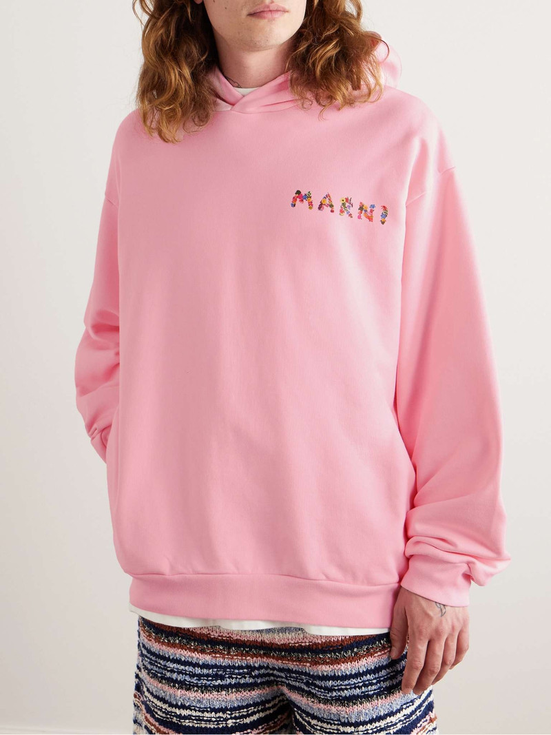 Oversized Logo-Print Cotton-Jersey Hoodie 3