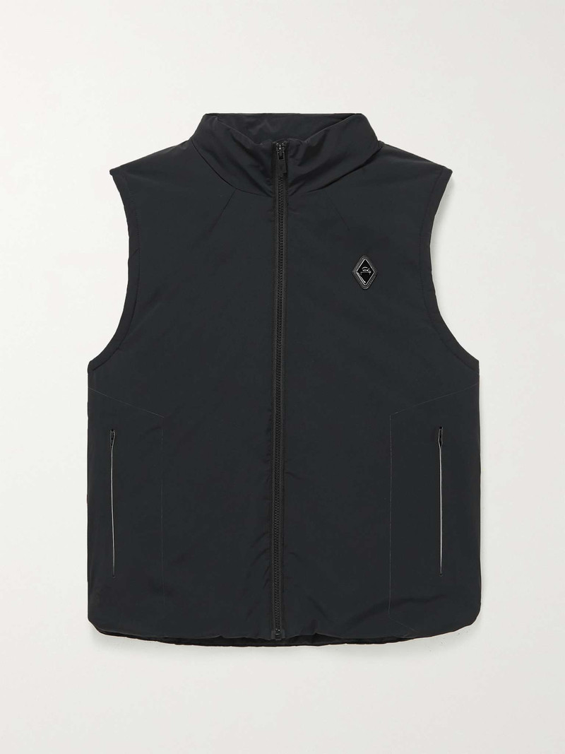 Fragment Logo-Appliquéd Padded Shell Hooded Gilet 1
