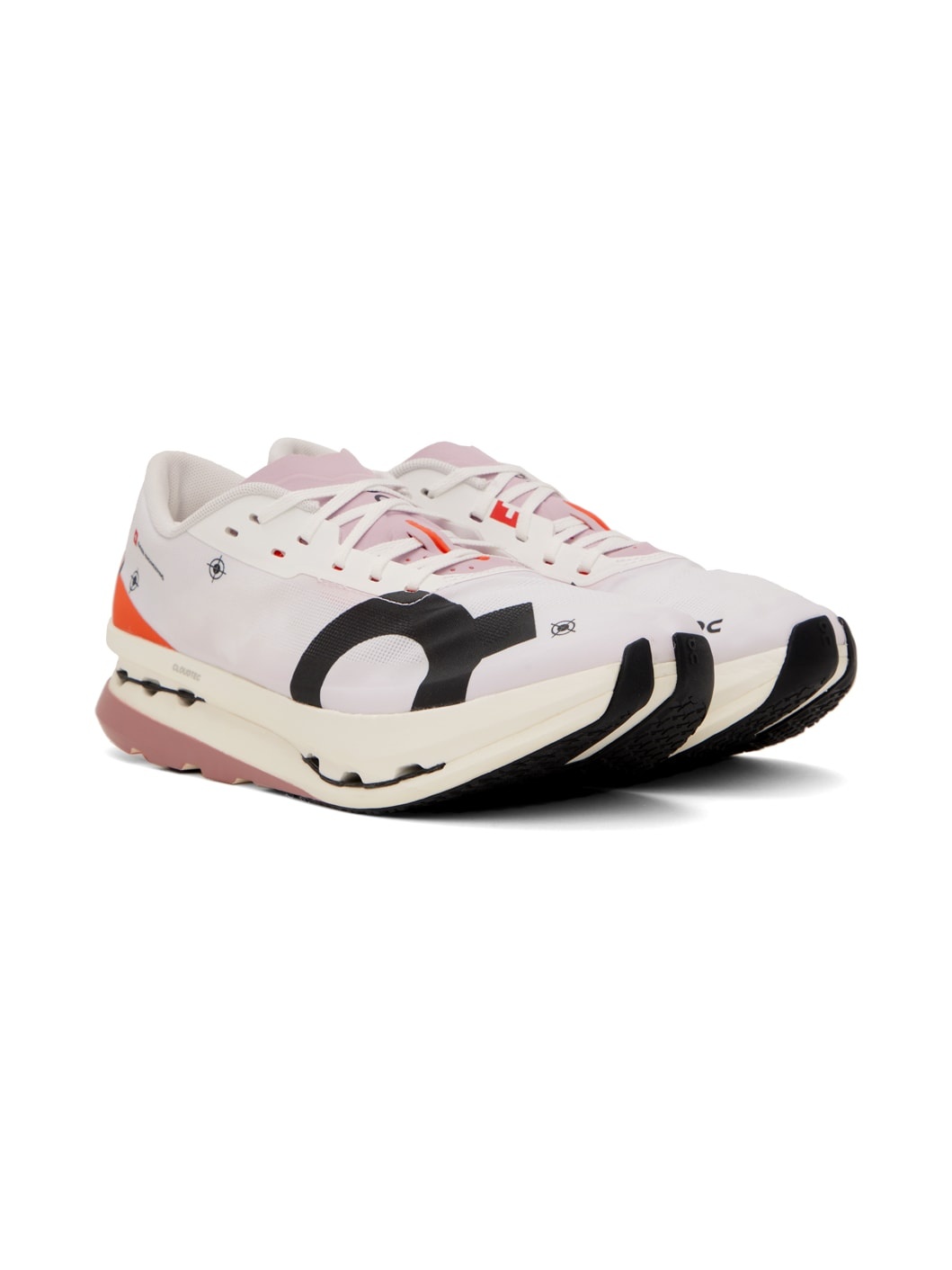 White & Pink Cloudbloom Echo 3 Sneakers - 4
