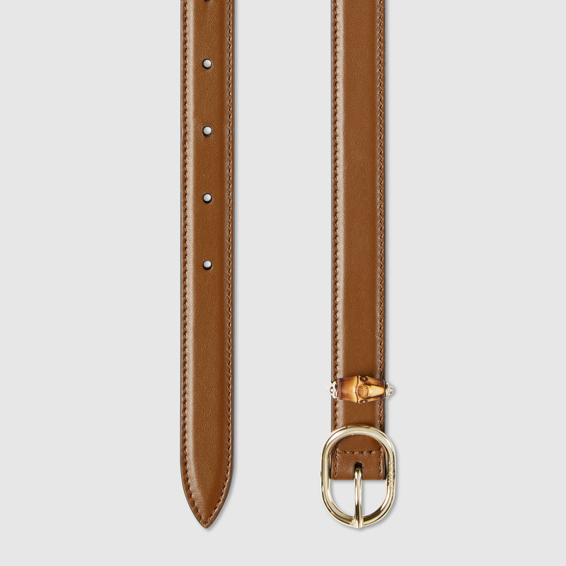 GUCCI Thin belt with oval buckle outlook