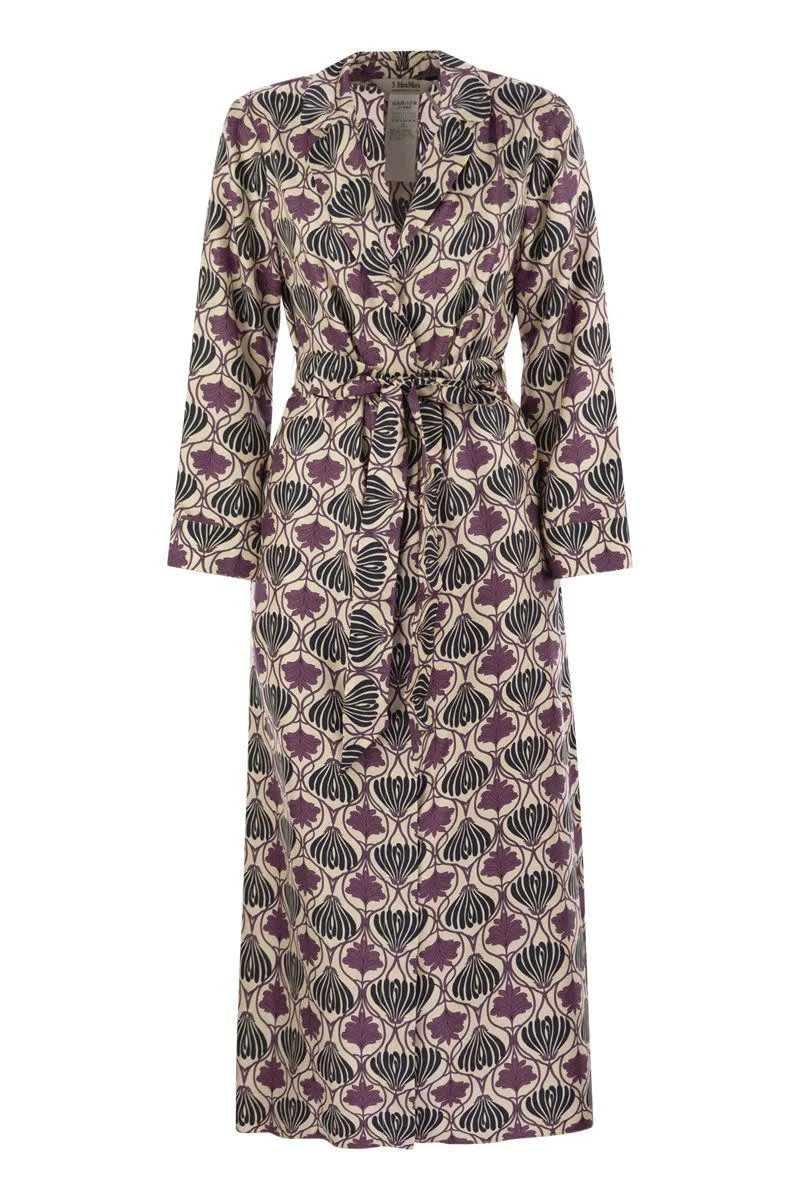 'S Max Mara Albert - Printed Silk Kaftan Dress - 1