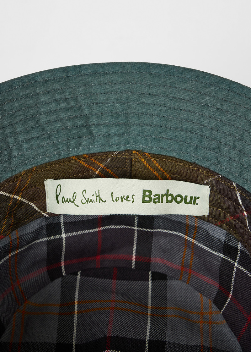 Paul Smith loves Barbour - Waxed Cotton Bucket Hat 6