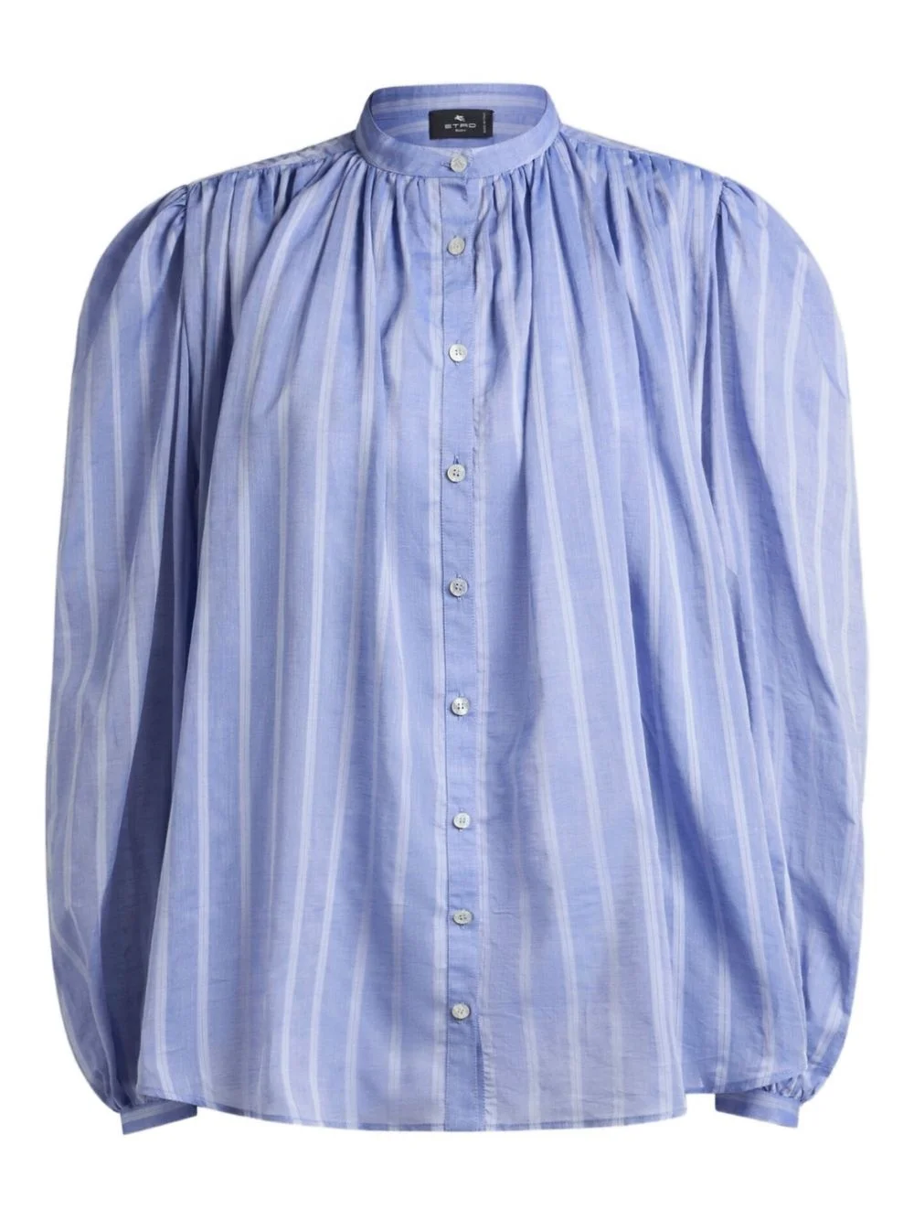 striped voile shirt - 1