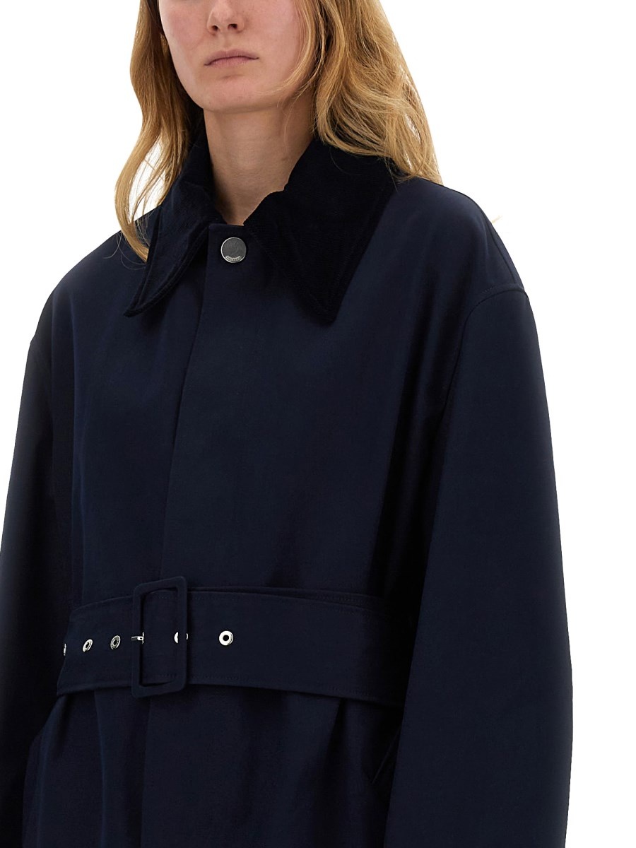 WATERPROOF CANVAS COAT WITH BELT - 2