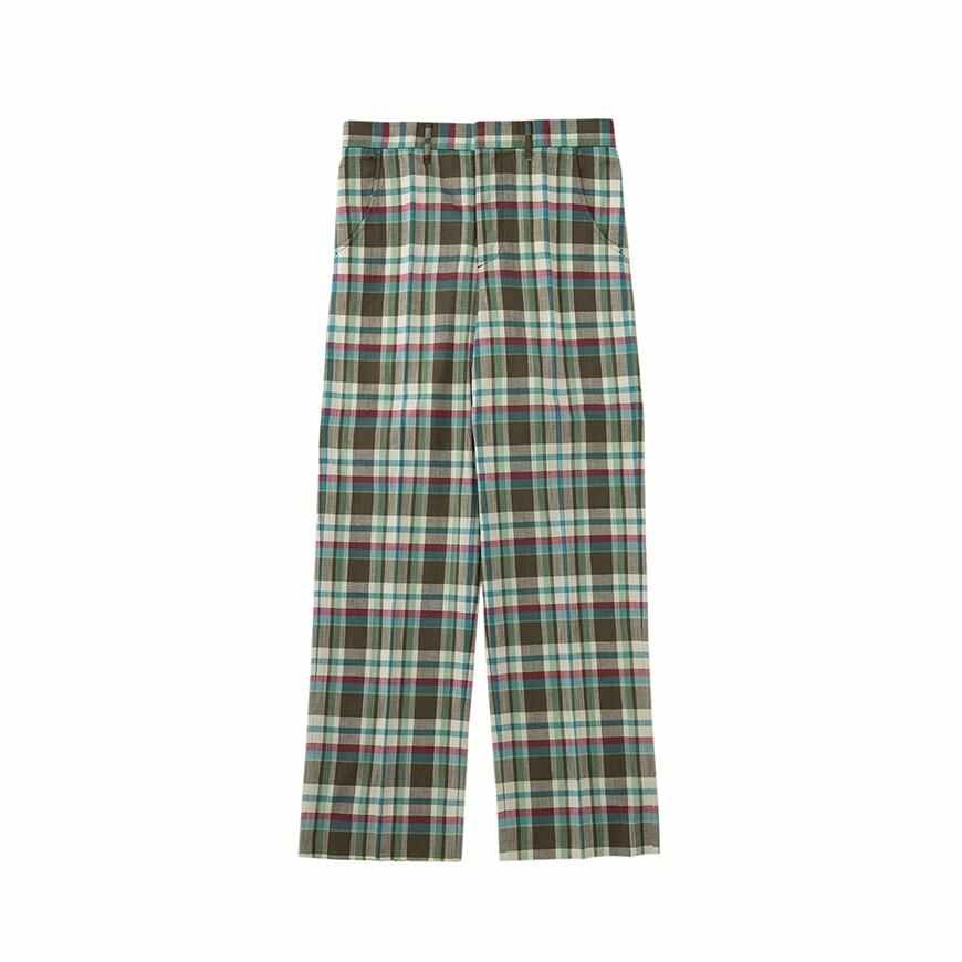 CHINO SLACKS W GREEN - 1