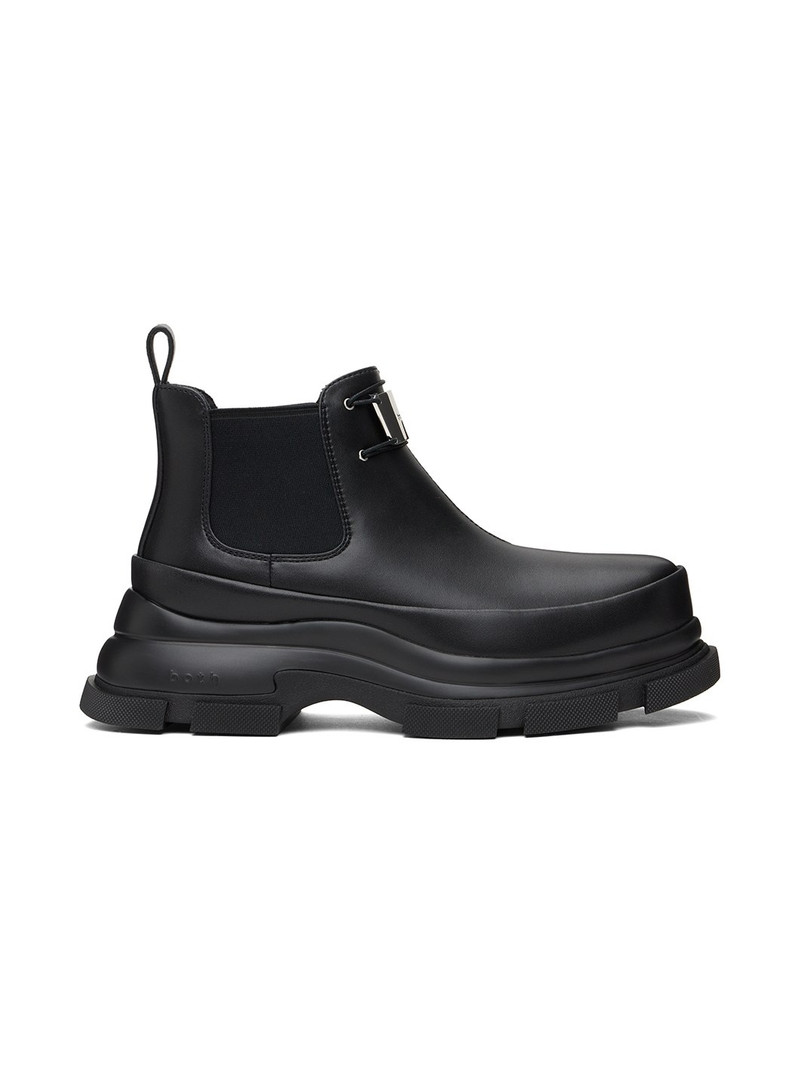 Black Gao Eva Metal Logo Chelsea Boots 1