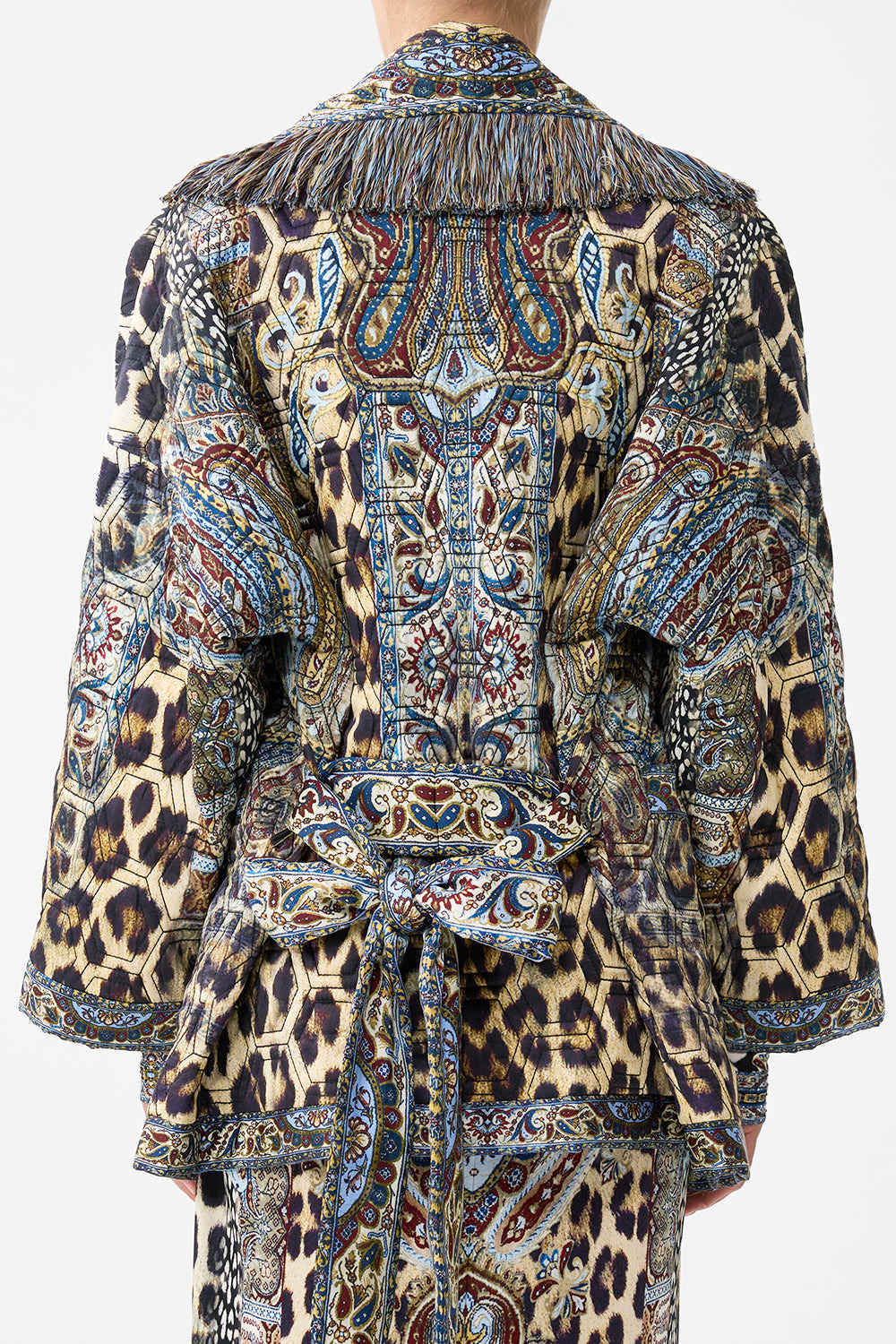 QUILTED ROLL COLLAR COAT - 7