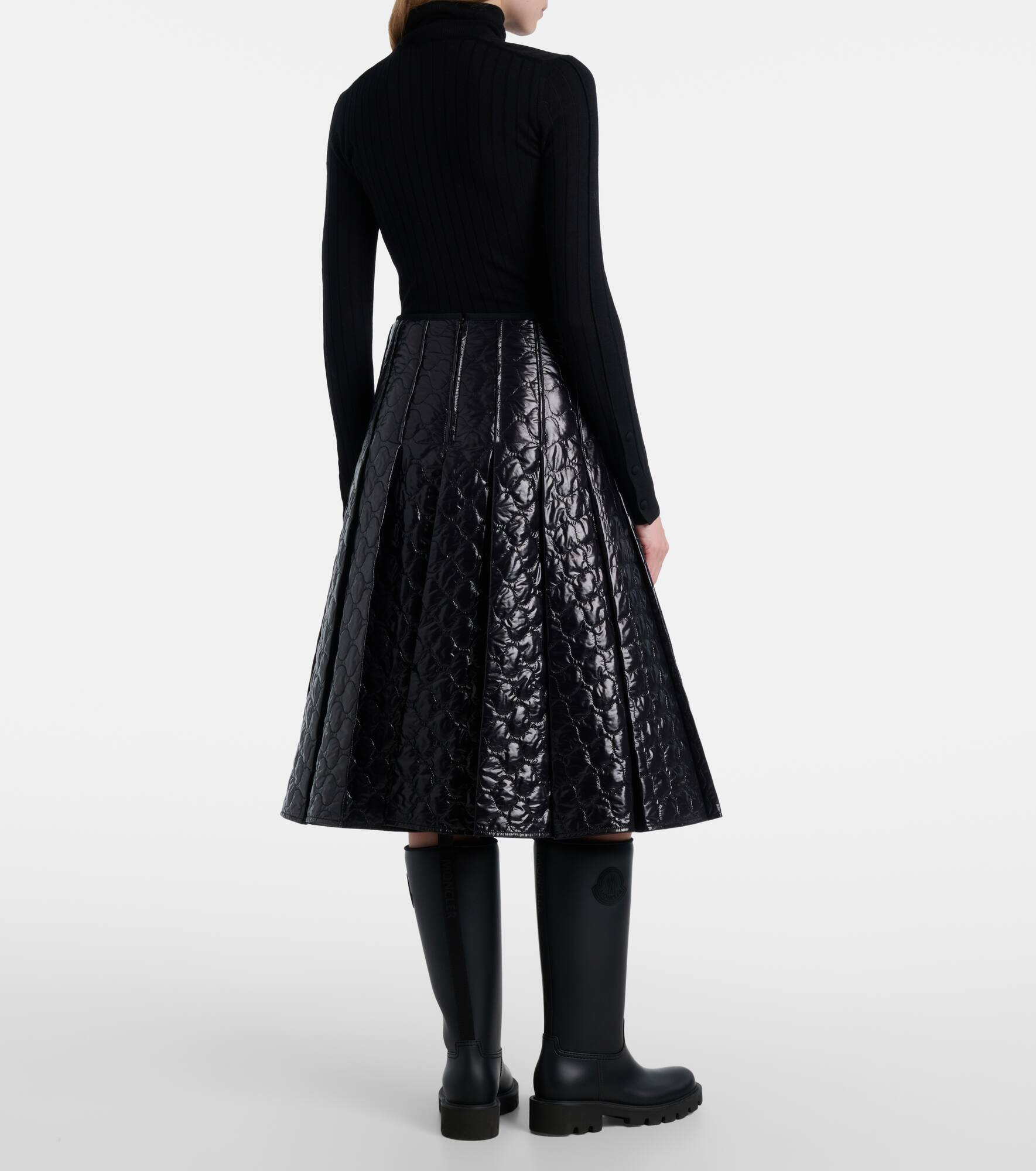 Quilted midi skirt - 3