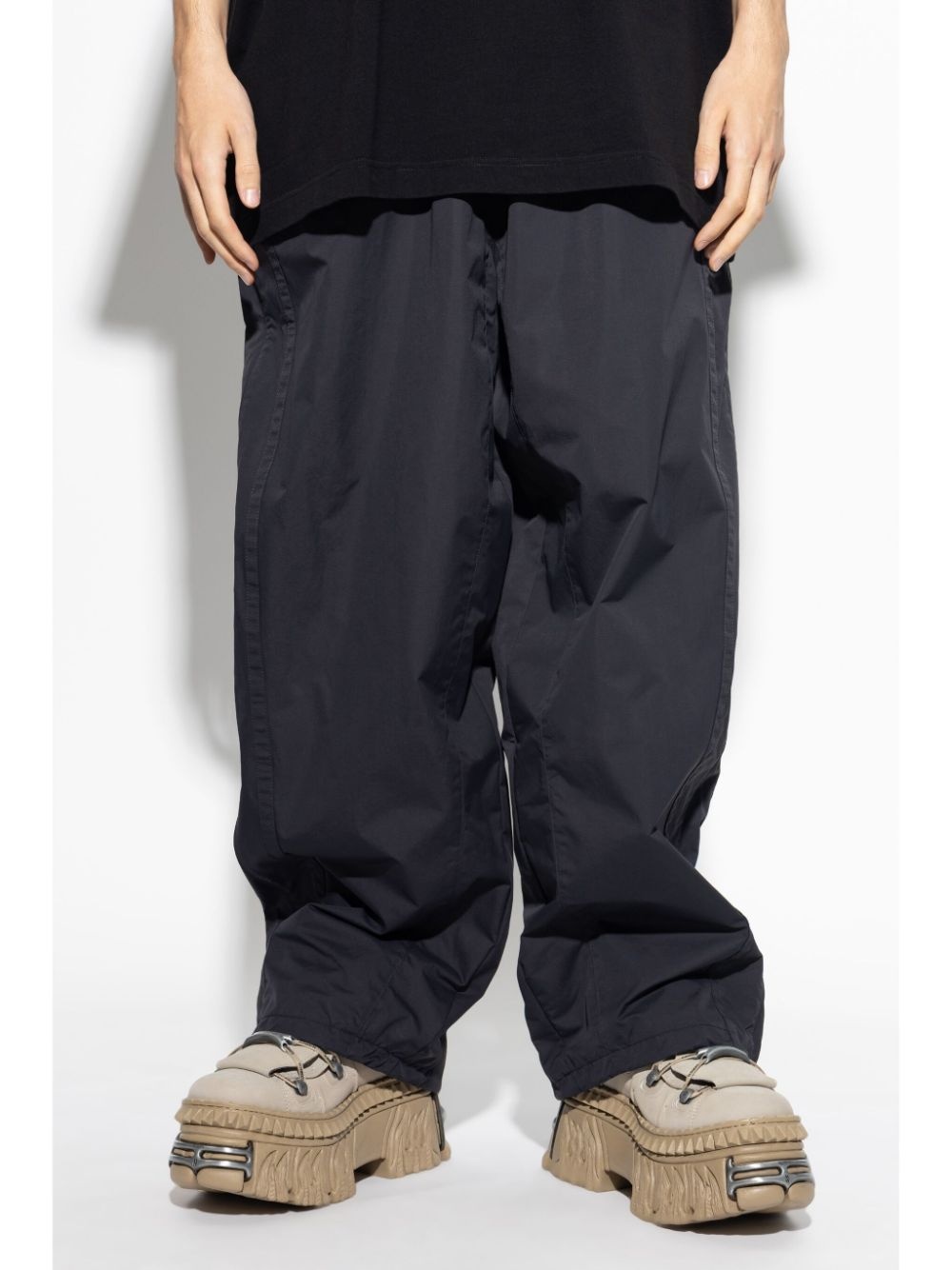 logo-embroidery track pants - 3