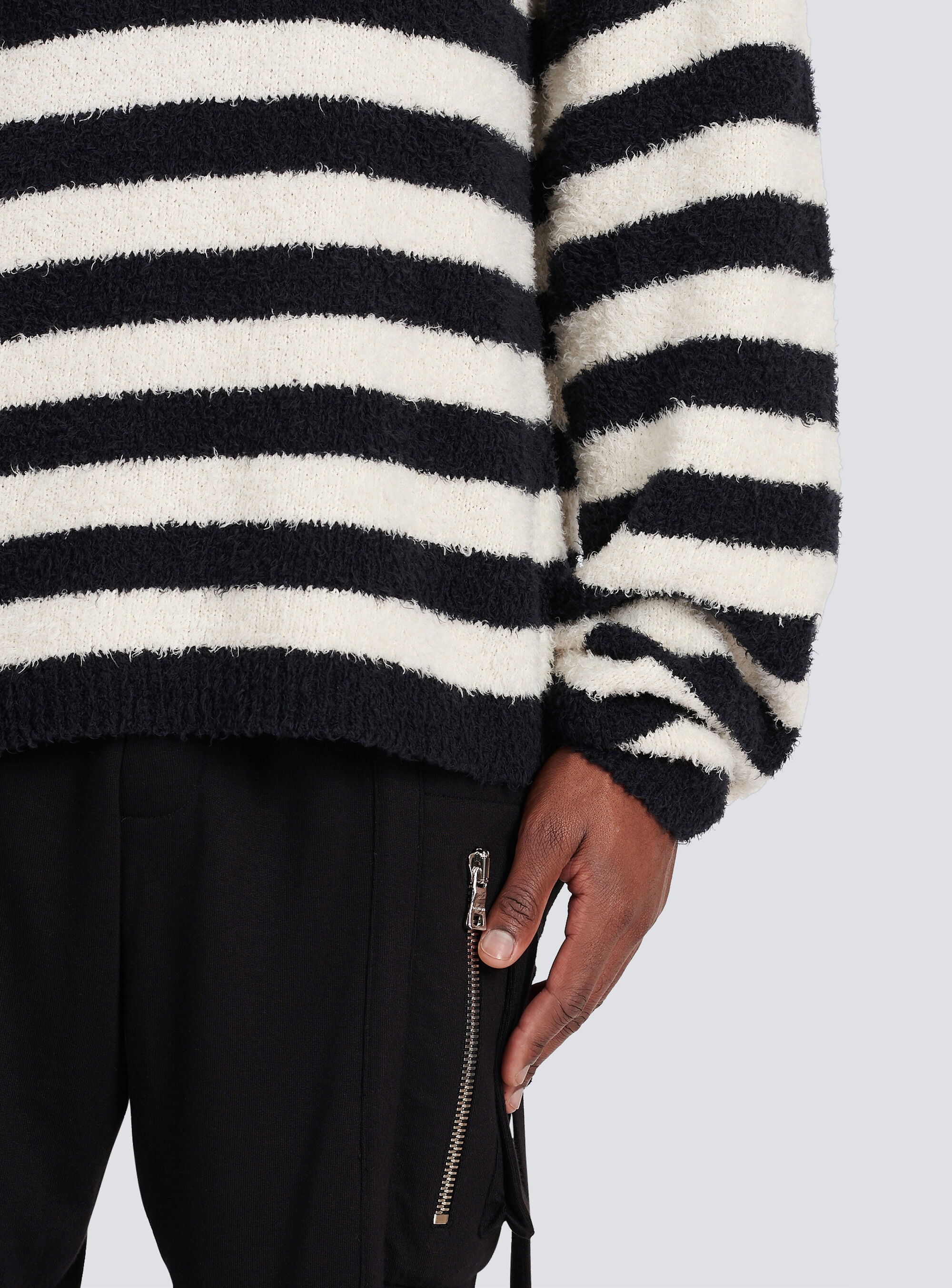 Striped cotton sweater - 8