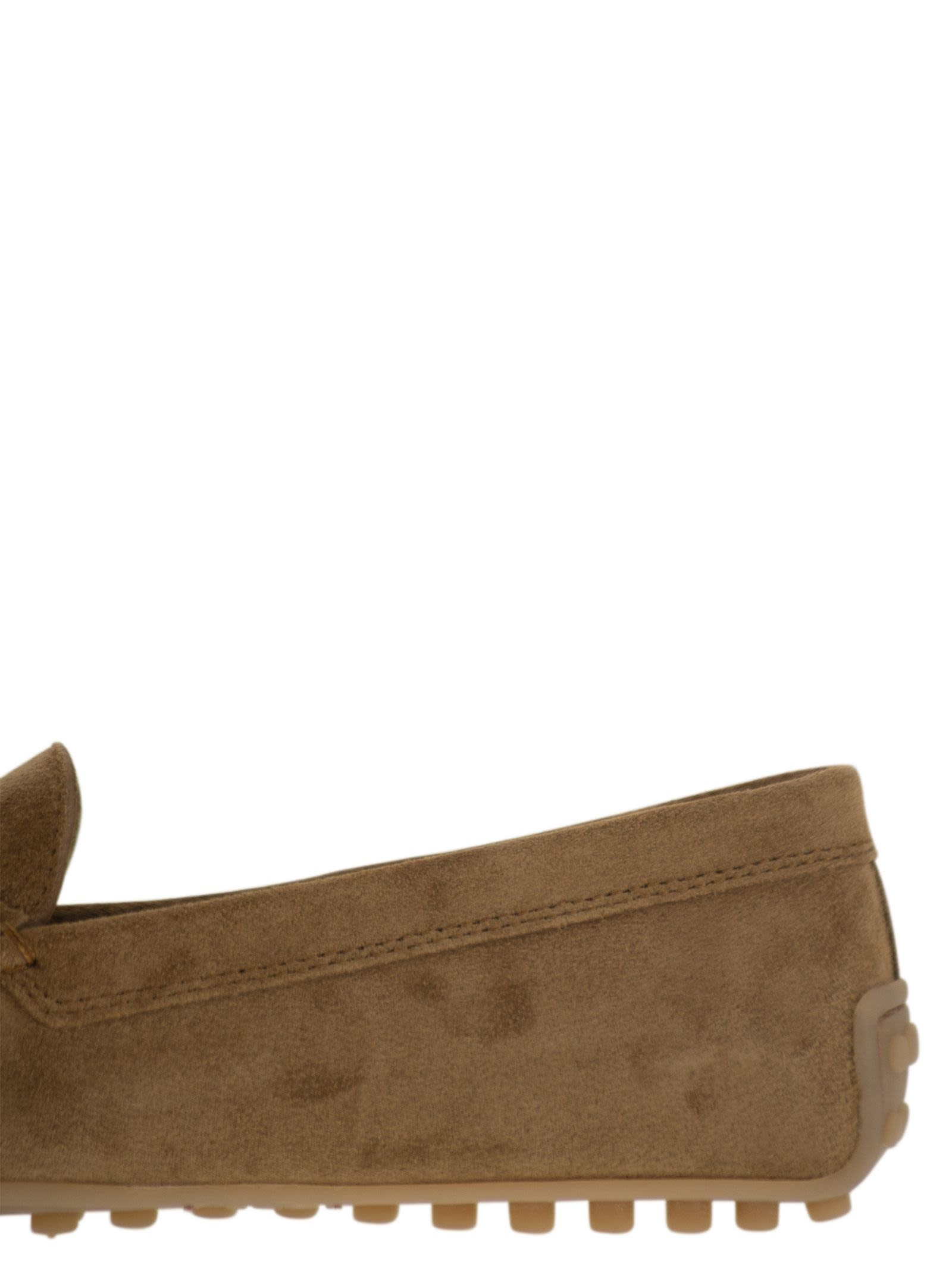 Tod's Women City Gommino Suede Loafer - 7