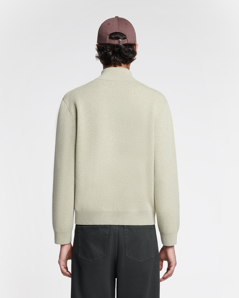 Merino Wool Zip Cardigan 3