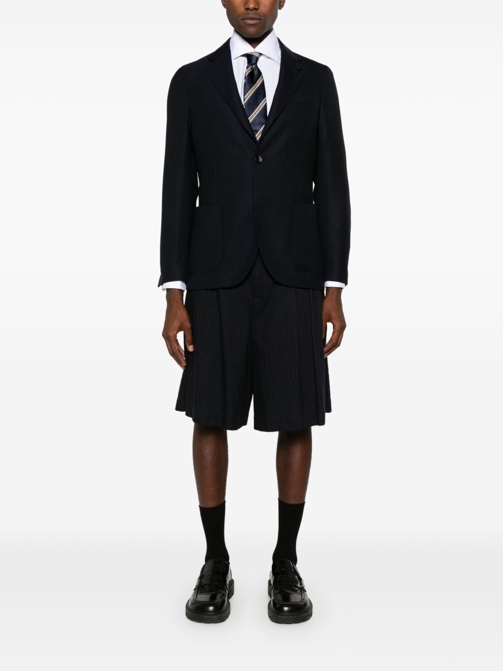 single-breasted wool blazer - 2