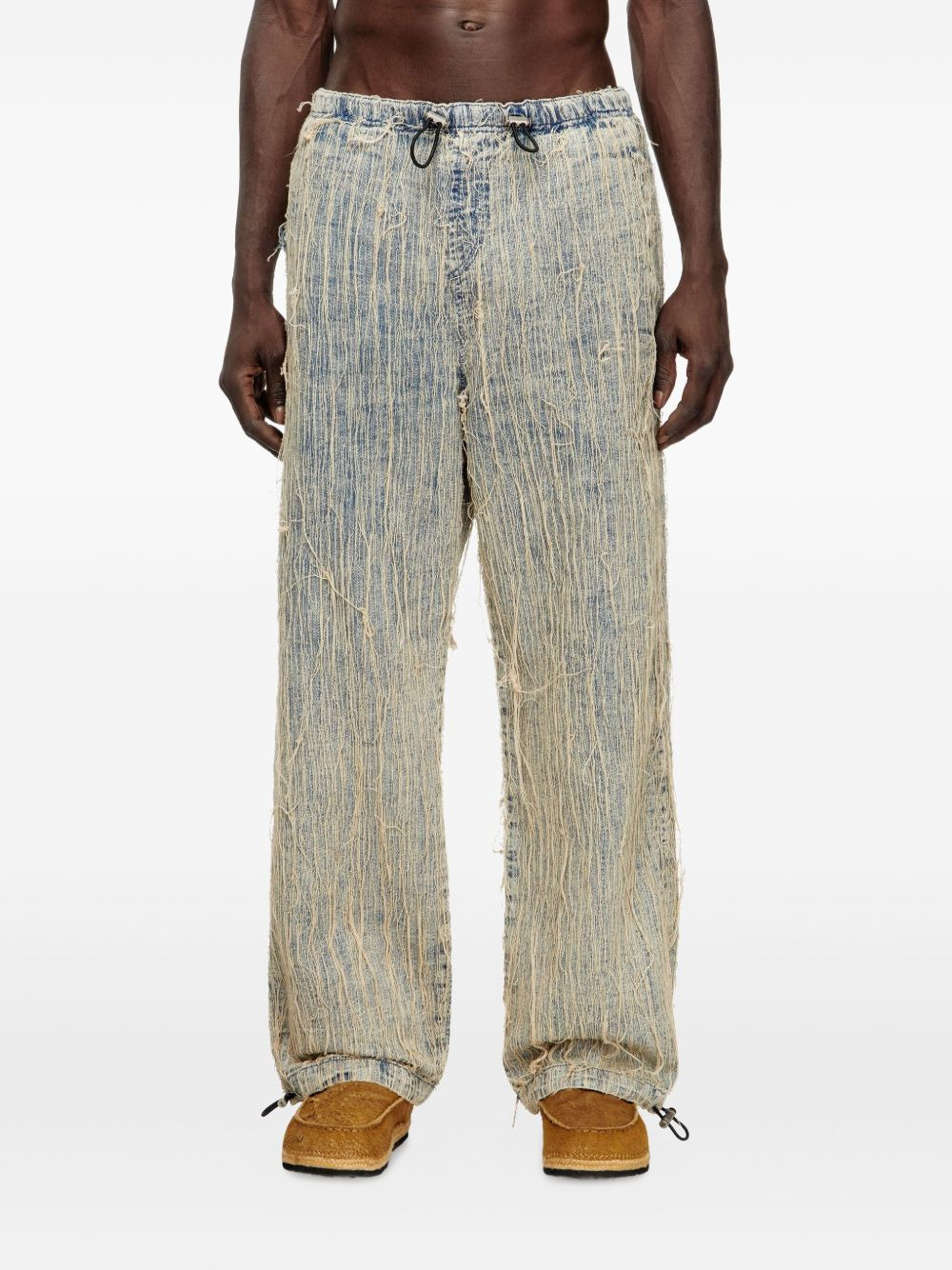 D-Martial frayed-detail jeans - 3