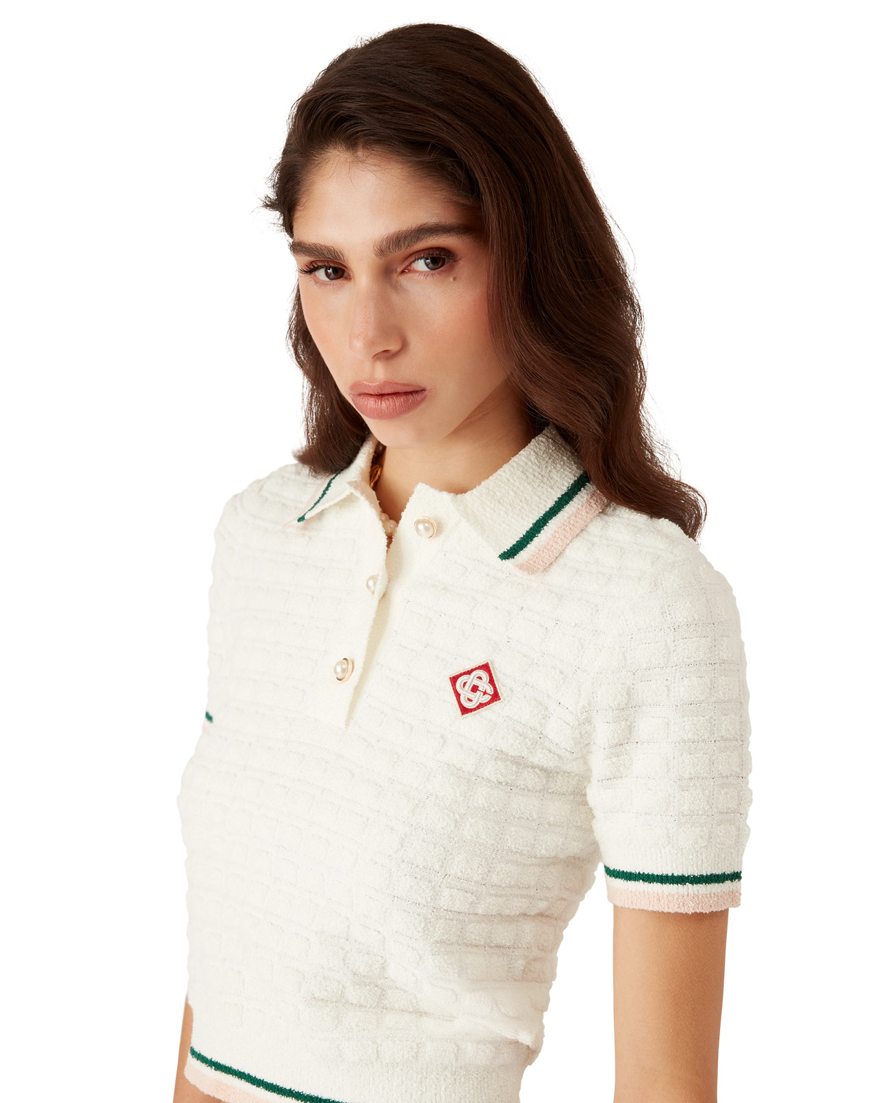 Cotton Bouclé Polo Shirt - 5