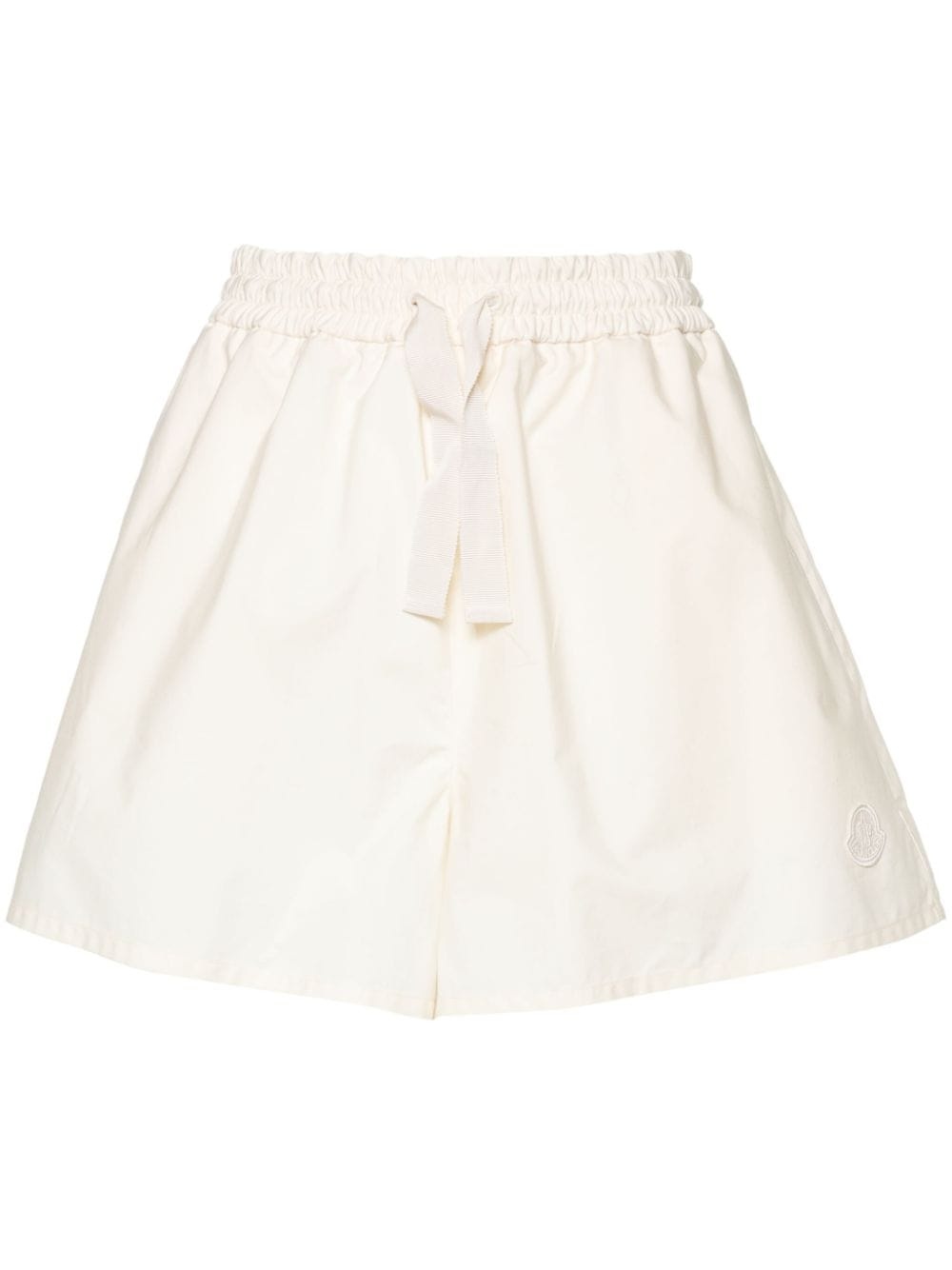 logo-appliquÃ© poplin shorts - 1