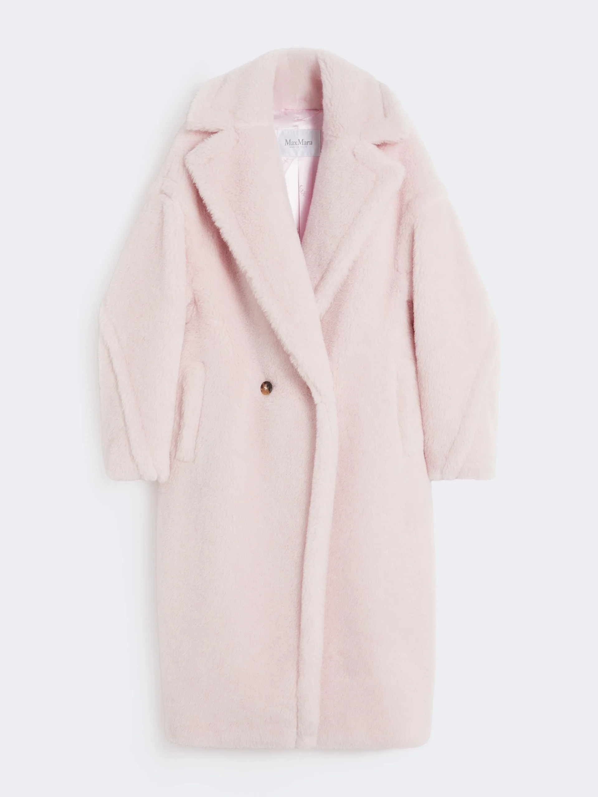 TEDGIRL Alpaca and wool Teddy Bear Icon Coat - PINK - 1