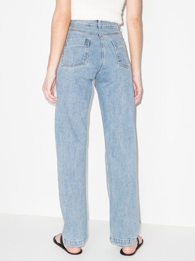 high-rise straight-leg jeans 3