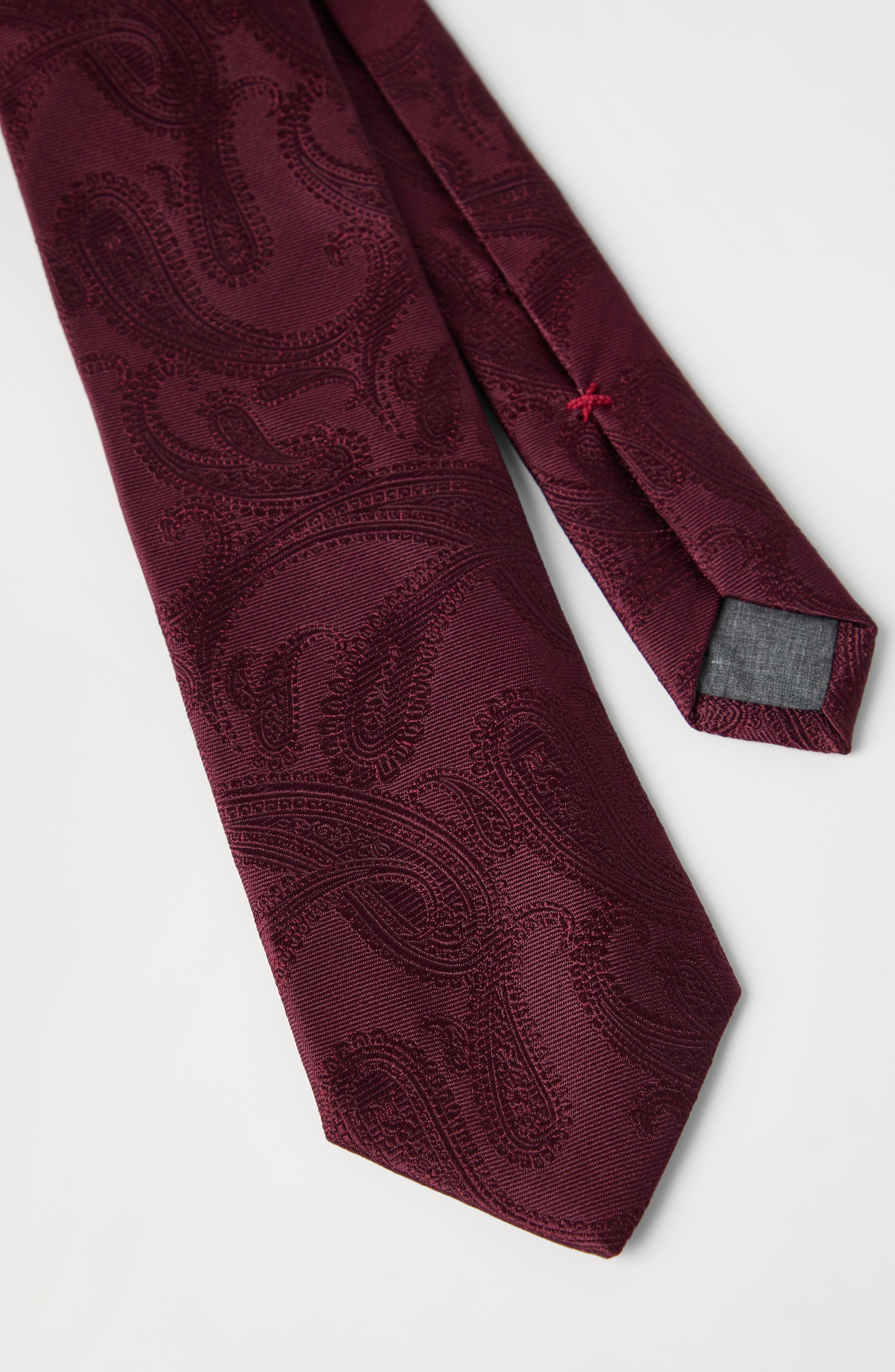Brunello Cucinelli Silk tie with pattern in Amaranth at Nordstrom - 3